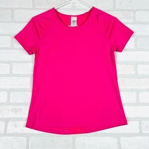 Athletic Works Girls Pink Short Sleeve DriWorks Performance Shirt XL 14-16